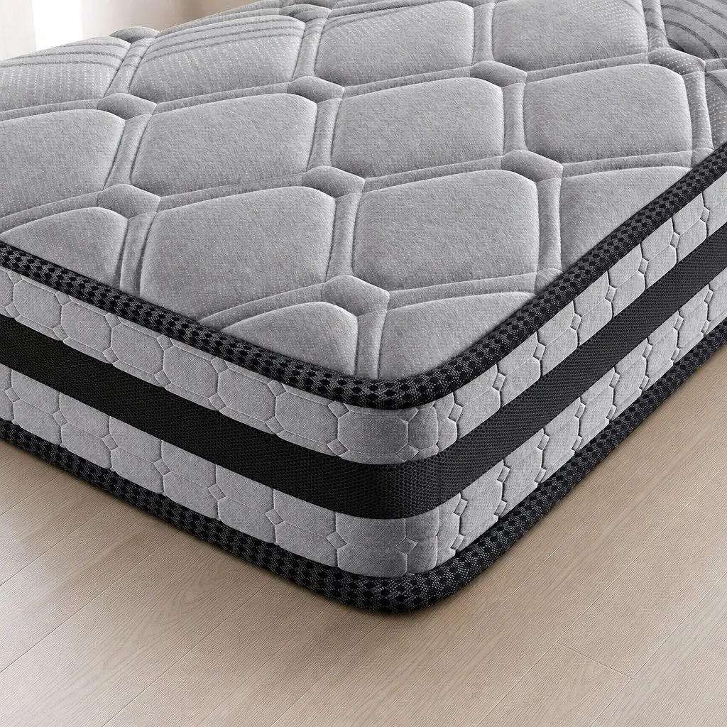 Double Pocket Spring Mattress 5-Zone Medium Firm Bed 188cm x 138cm Sleep Support
