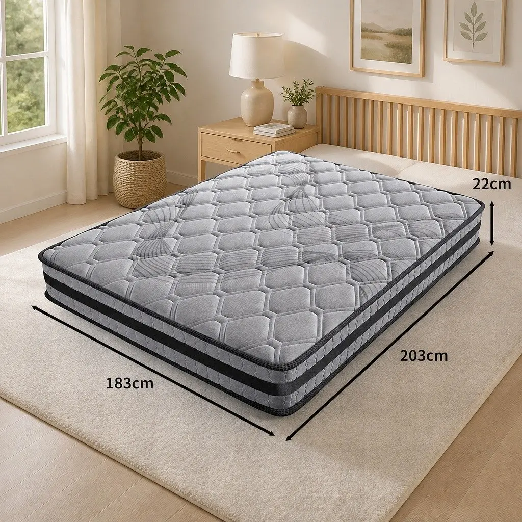 King Spring Mattress with Pocket Egg 5-Zone Support