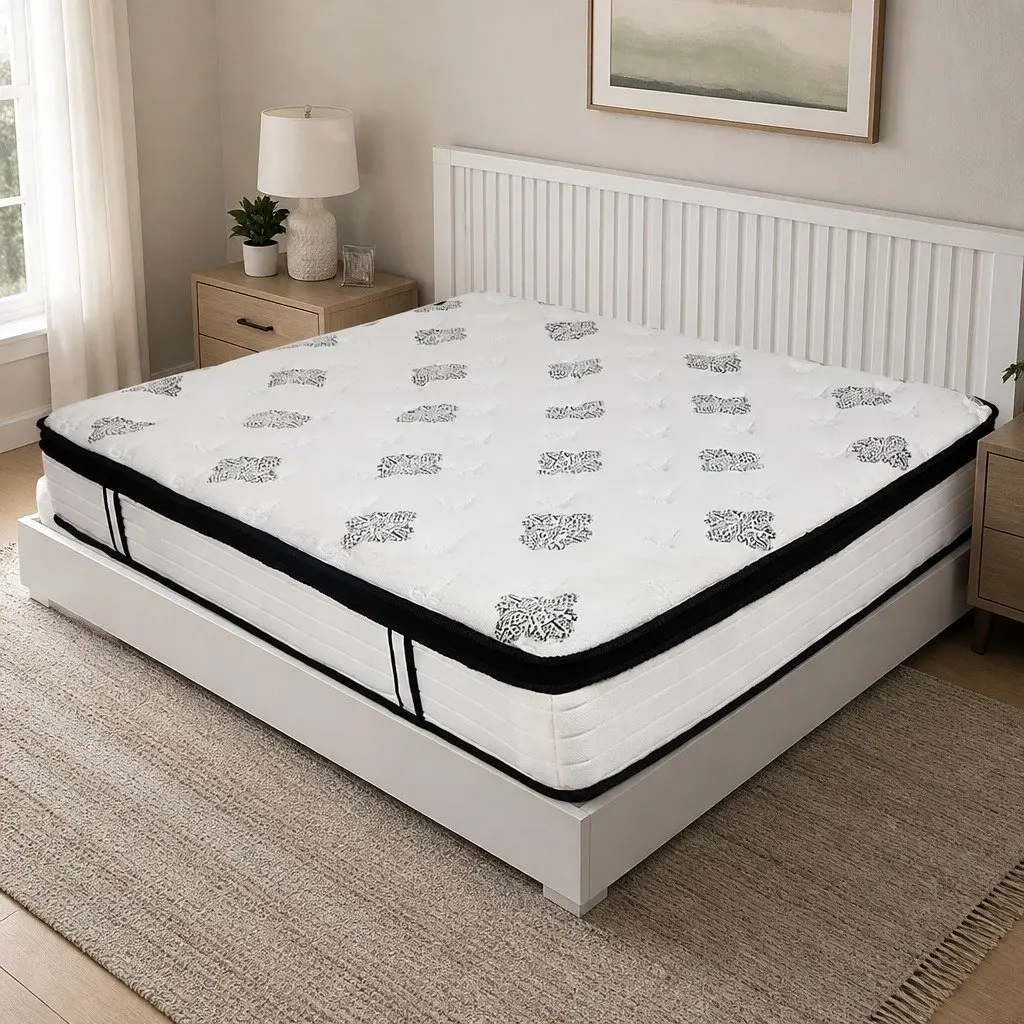 Medium Firm King Single Pocket Coil Spring Mattress 203cm