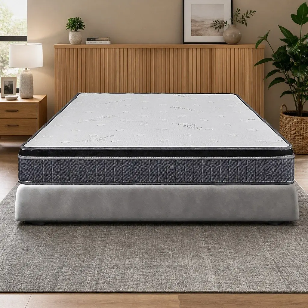 Bonnell Spring Mattress Knitted Fabric 18cm King Single White