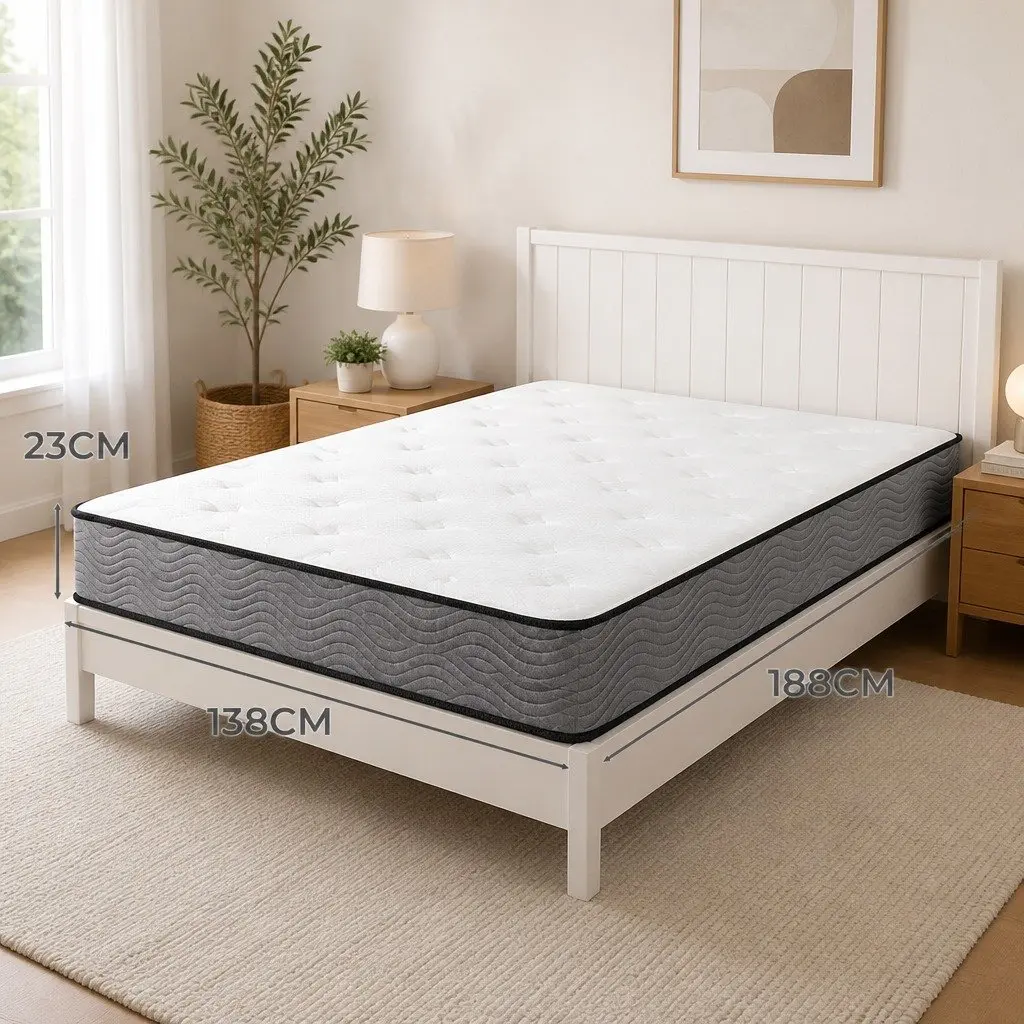 Double Pocket Spring Mattress with 6-Zone Support