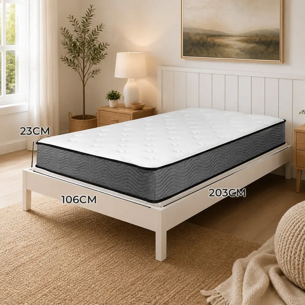 Extra Firm King Single Spring Mattress with 6-Zone Support