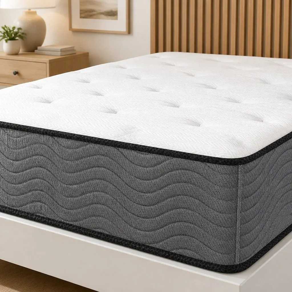 Extra Firm King Single Spring Mattress with 6-Zone Support