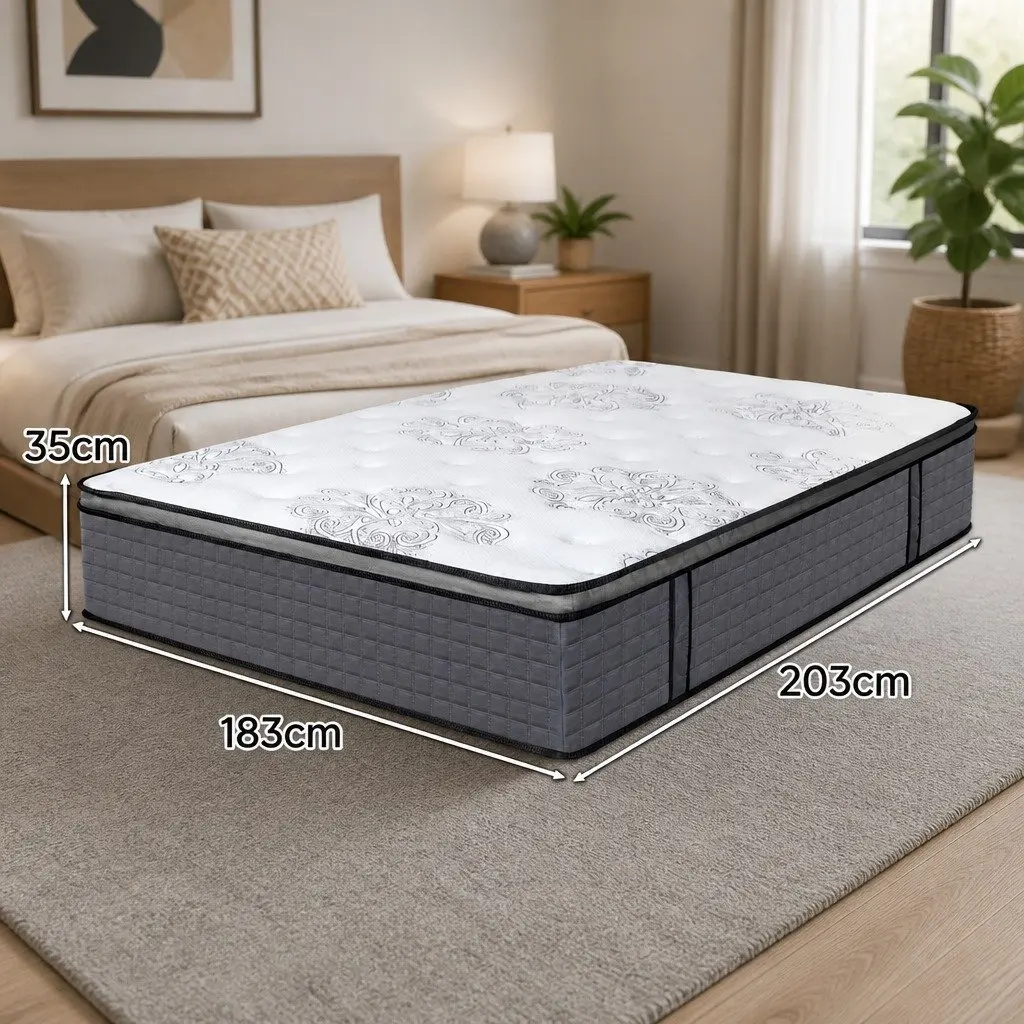 King Size Medium Firm Mattress with 5-Zone Support
