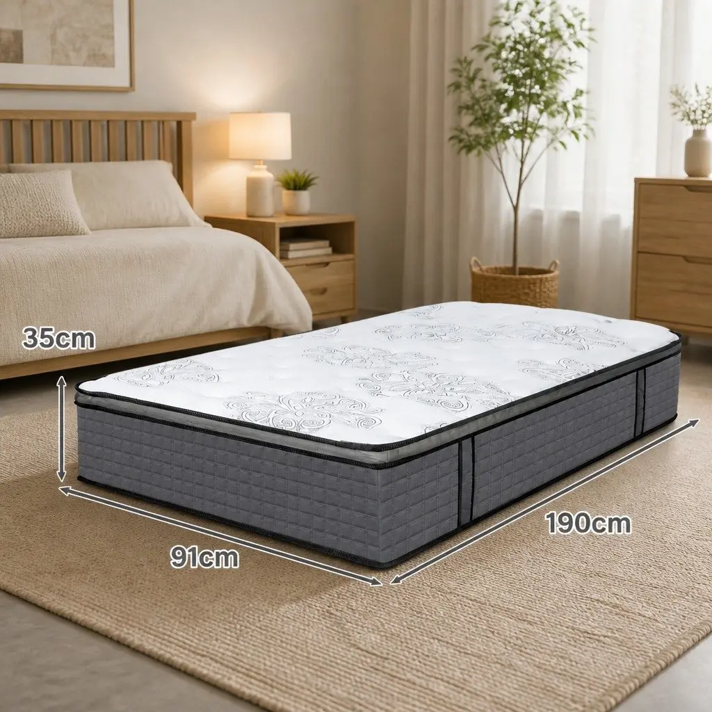Medium Firmness Single Spring Mattress with Pocket Coils