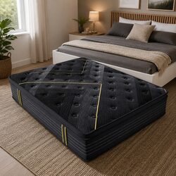 Premium Super King Spring Mattress 203x203cm Bamboo Charcoal