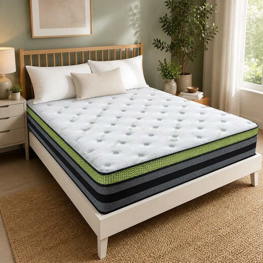 Queen Pocket Spring Mattress with Cooling Gel Memory Foam