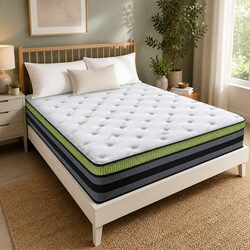 Queen Pocket Spring Mattress with Cooling Gel Memory Foam