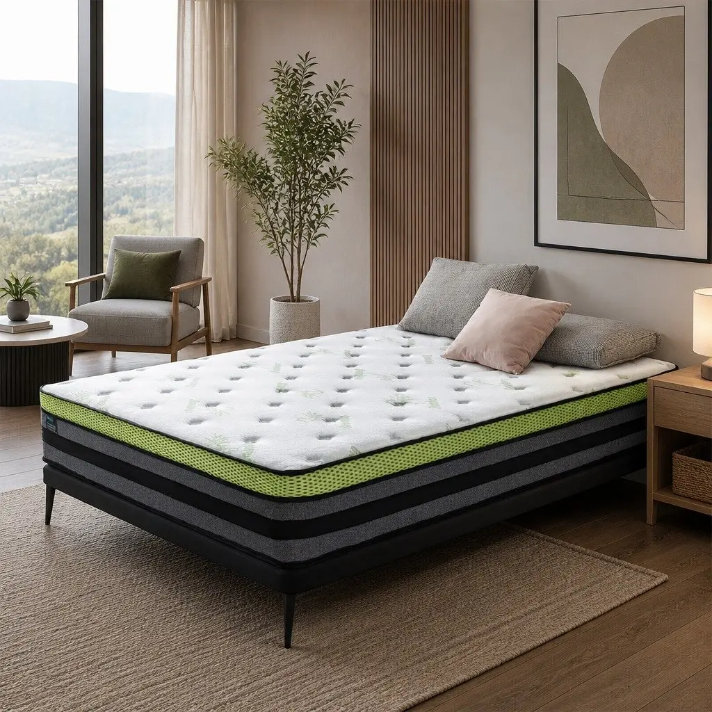 Queen Pocket Spring Mattress with Cooling Gel Memory Foam