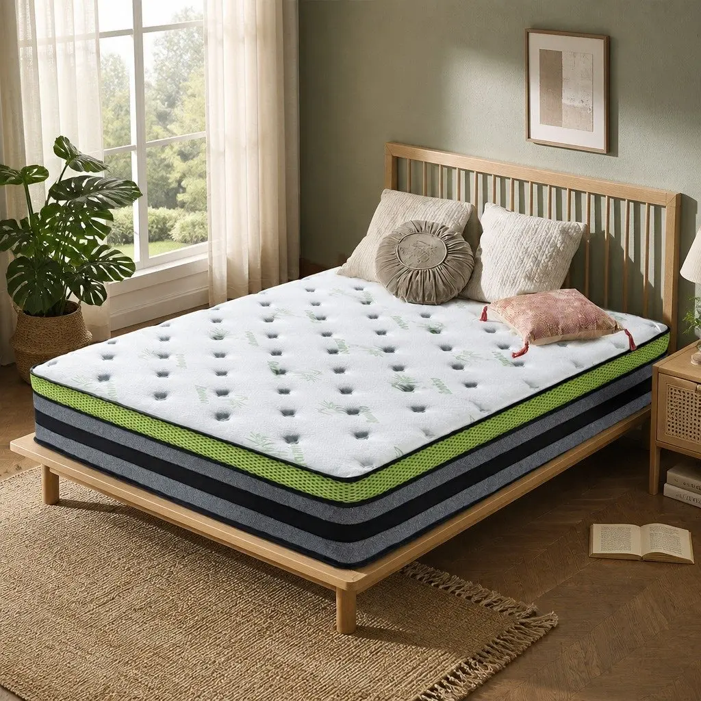Queen Pocket Spring Mattress with Cooling Gel Memory Foam