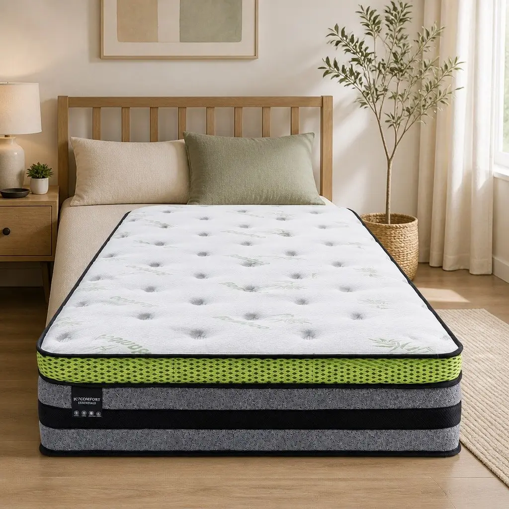 Pocket Spring Mattress with Gel Memory Foam Medium-Firm