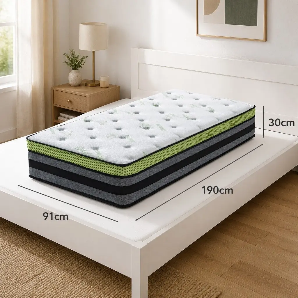 Pocket Spring Mattress with Gel Memory Foam Medium-Firm