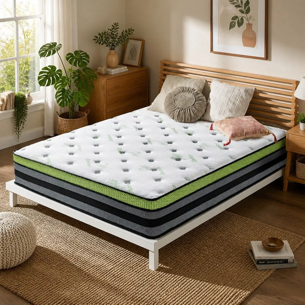 Pocket Spring Mattress with Gel Memory Foam Medium-Firm