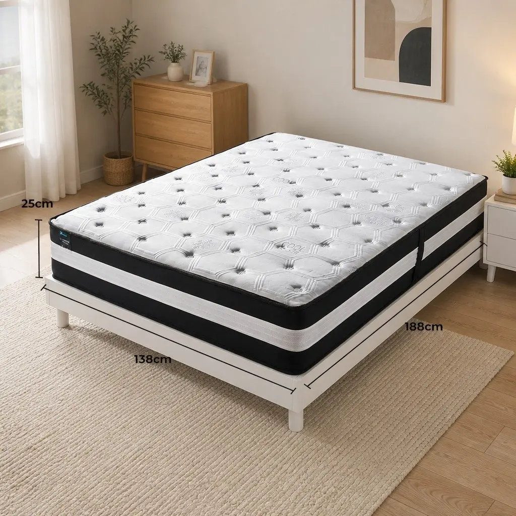 Double Pocket Spring Mattress 5 Zone 25cm