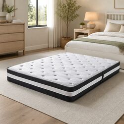 King Cooling Mattress with 5-Zone Pocket Springs 25cm Medium Firm