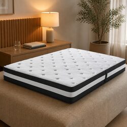 Queen Pocket Spring Mattress with 5-Zone Cooling Technology