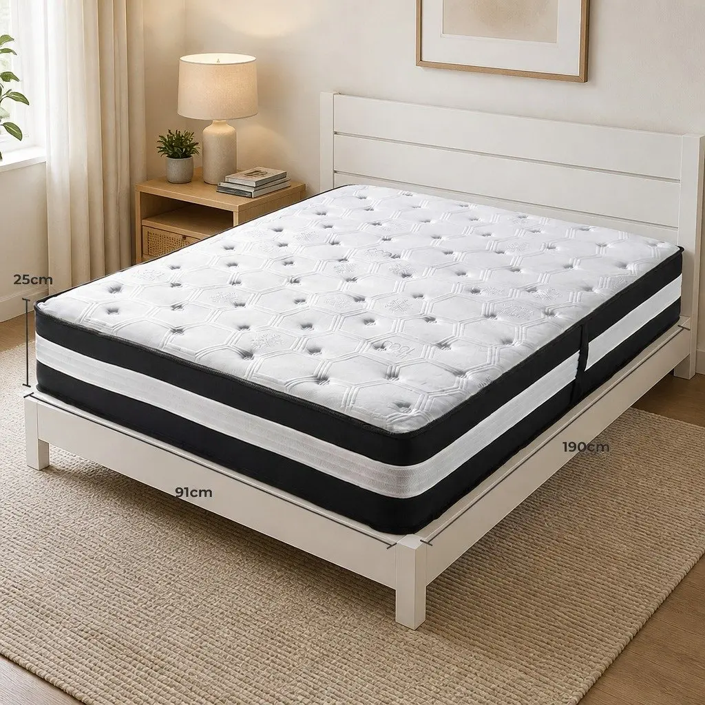 5 Zone Pocket Spring Cooling Mattress 25cm Medium Firm
