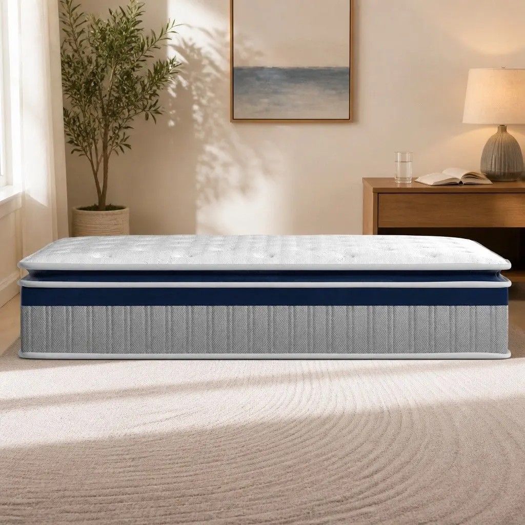 High Density Foam Pocket Spring King Mattress with Pillow Top