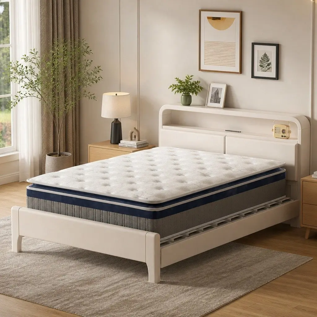 High Density Foam Pocket Spring King Mattress with Pillow Top