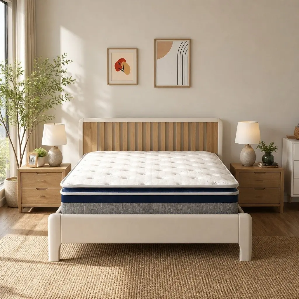 High Density Foam Pocket Spring King Mattress with Pillow Top