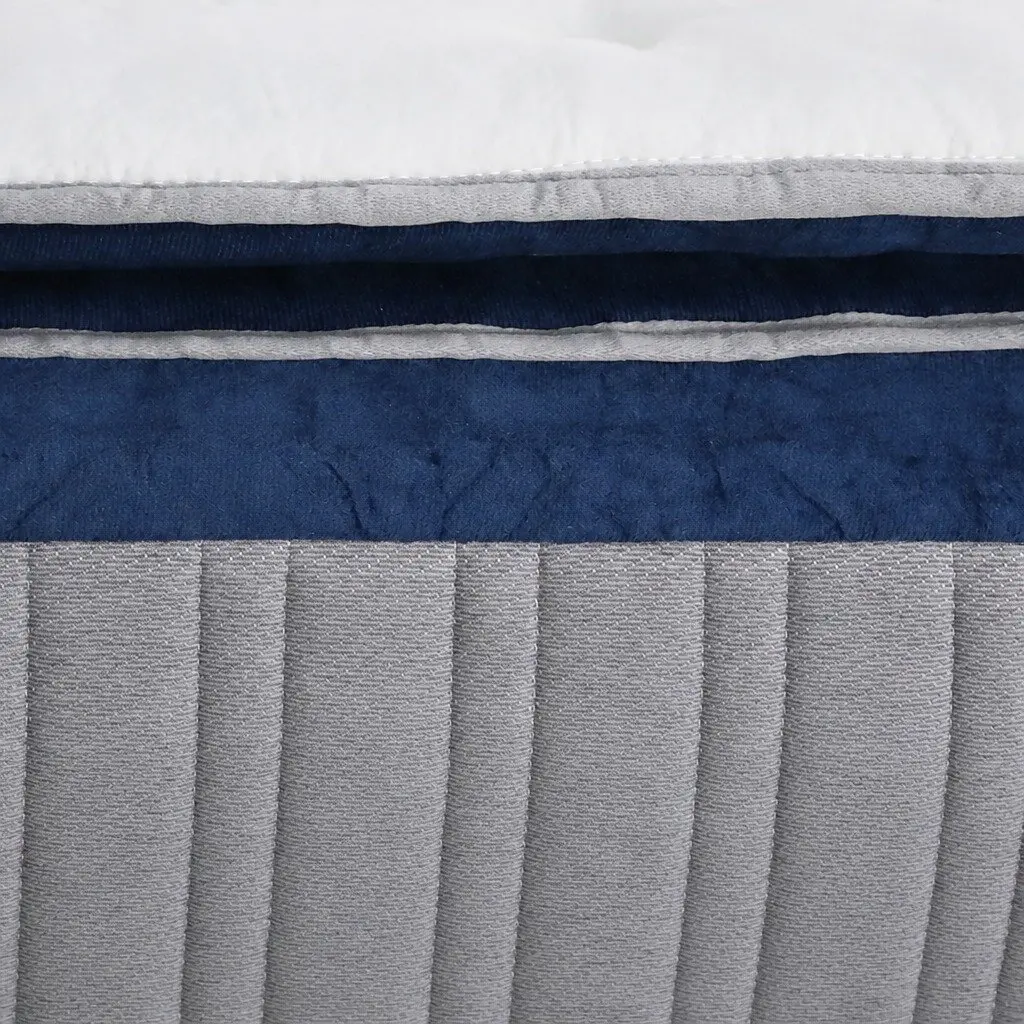 Single Mattress Knitted Fabric 32cm White Pillow Top Spring