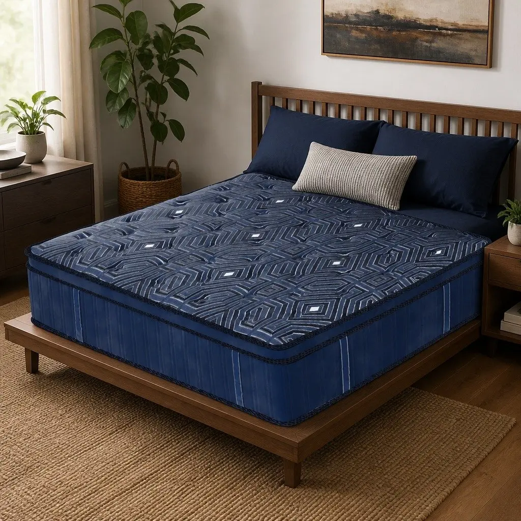 Euro Top Double Spring Mattress with Pocket Coil Support