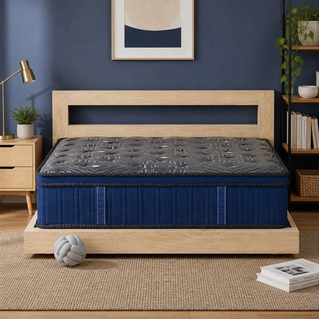 Euro Top Double Spring Mattress with Pocket Coil Support