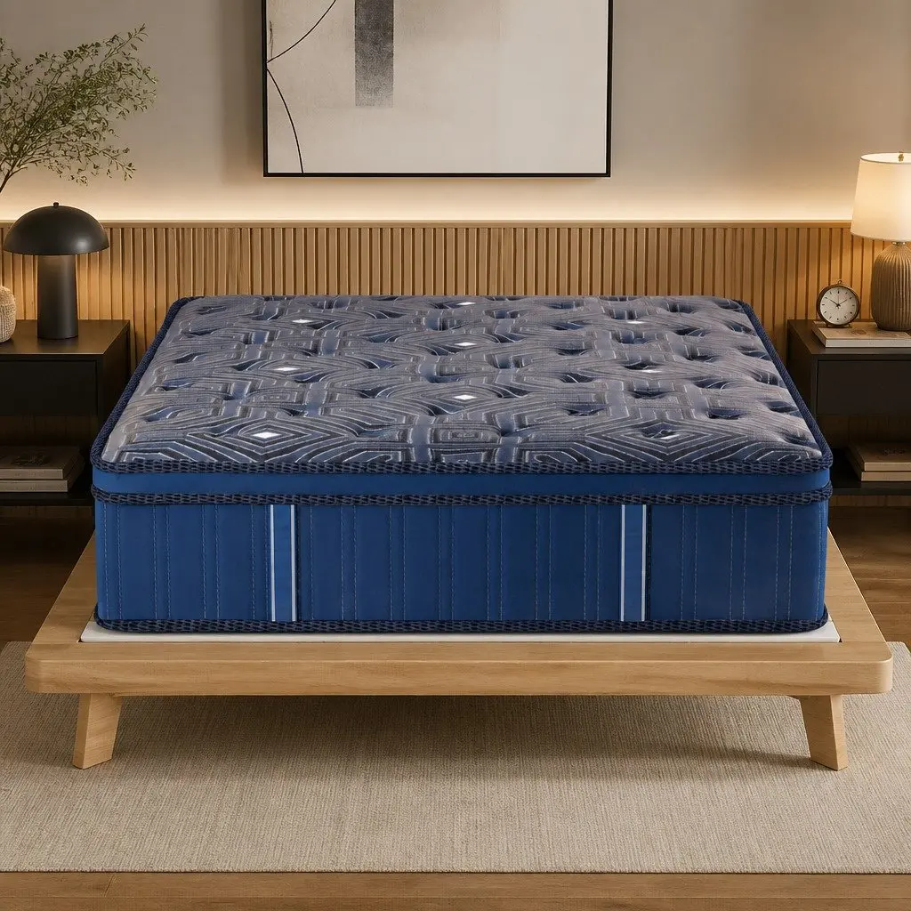 Euro Top Double Spring Mattress with Pocket Coil Support