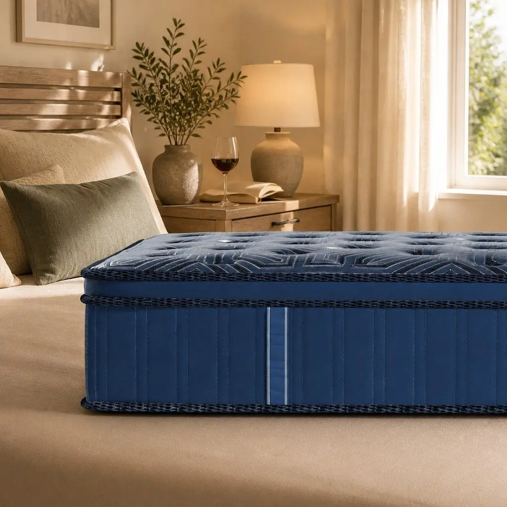 Spring Mattress Euro Top 30CM King Single Pocket Coil Support Bed Comfort