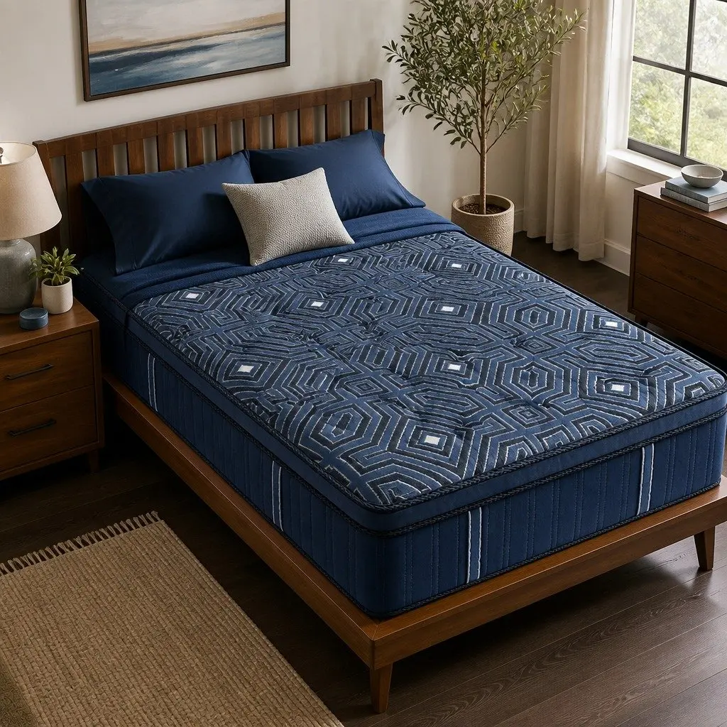 Spring Mattress Euro Top 30CM King Single Pocket Coil Support Bed Comfort