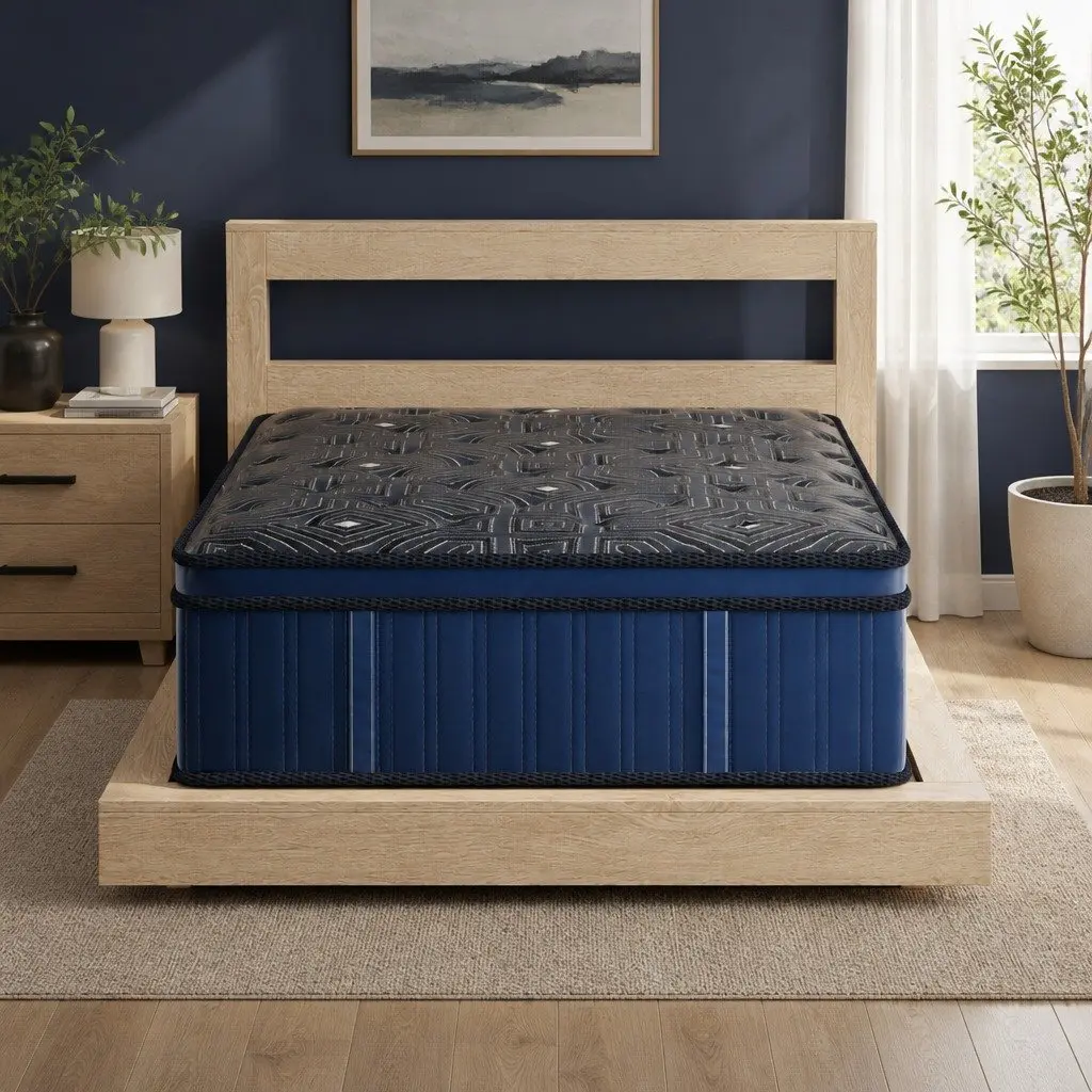 Spring Mattress Euro Top 30CM King Single Pocket Coil Support Bed Comfort