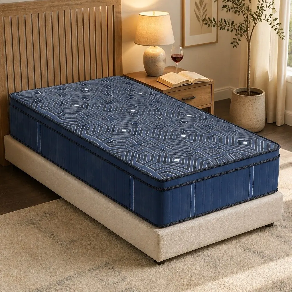 Euro Top Single Spring Mattress with 7-Zone Pocket Coils