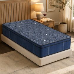 Euro Top Single Spring Mattress with 7-Zone Pocket Coils