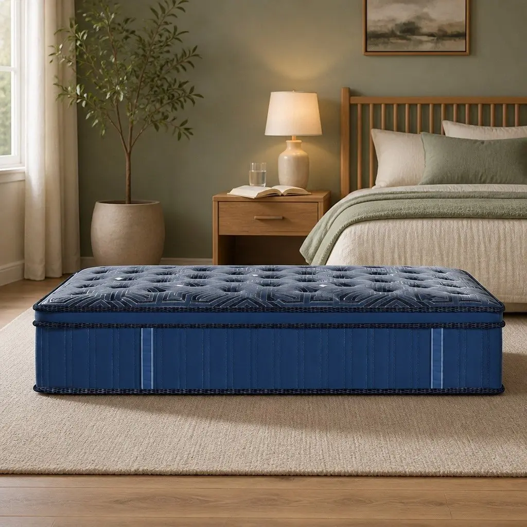 Euro Top Single Spring Mattress with 7-Zone Pocket Coils
