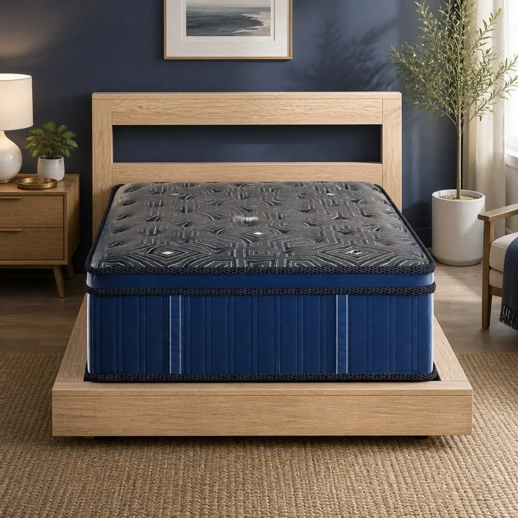 Euro Top Single Spring Mattress with 7-Zone Pocket Coils