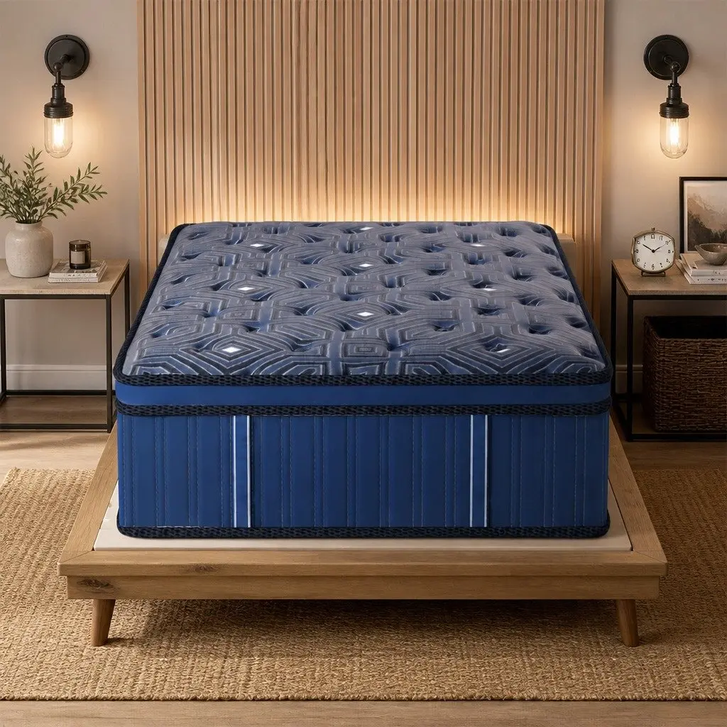Euro Top Single Spring Mattress with 7-Zone Pocket Coils