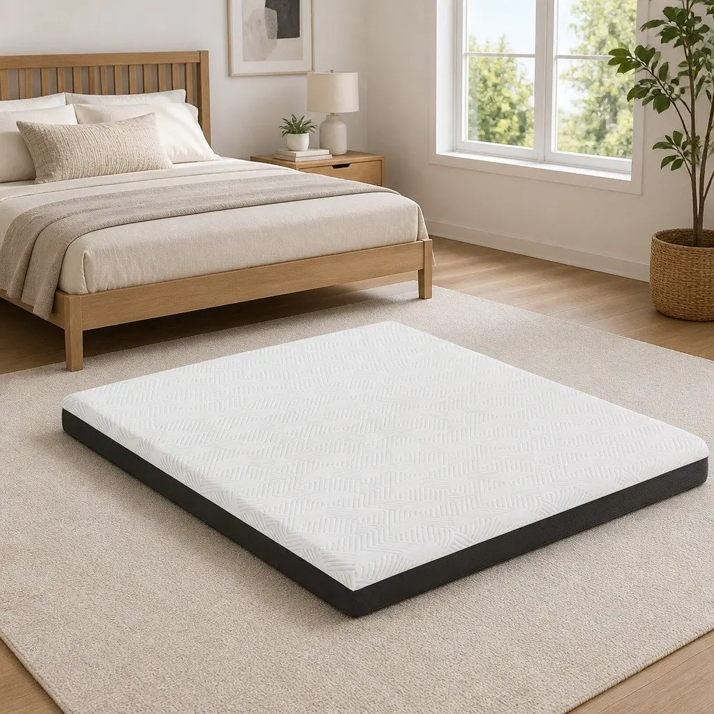 Double Mattress Gel Memory Foam 15cm Medium Firm White