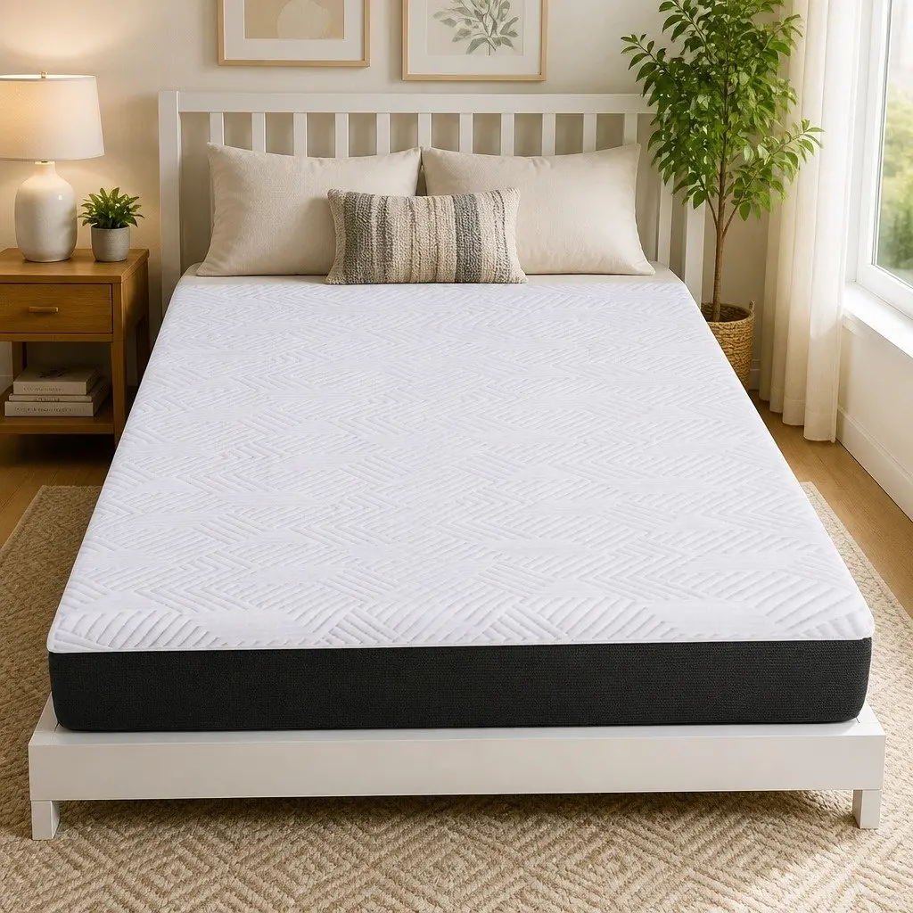 Gel Memory Foam Mattress Pad with Cooling Feature