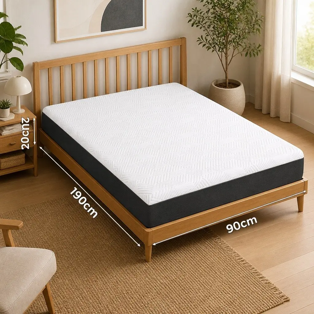 Gel Memory Foam Mattress Pad with Cooling Feature