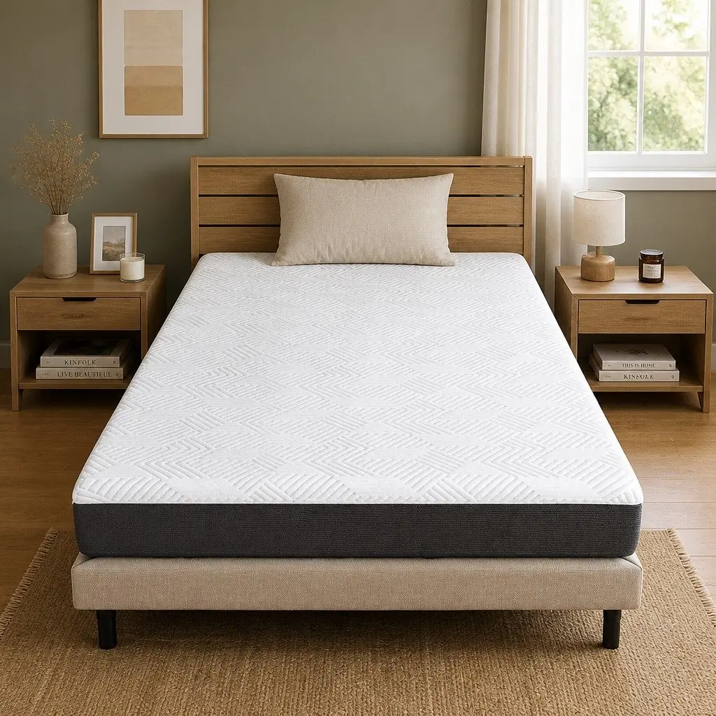 Gel Memory Foam Mattress Pad with Cooling Feature