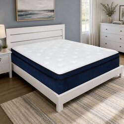 King Single Mattress 34cm 7 Zone Pocket Spring Hybrid Foam Orthopedic Support