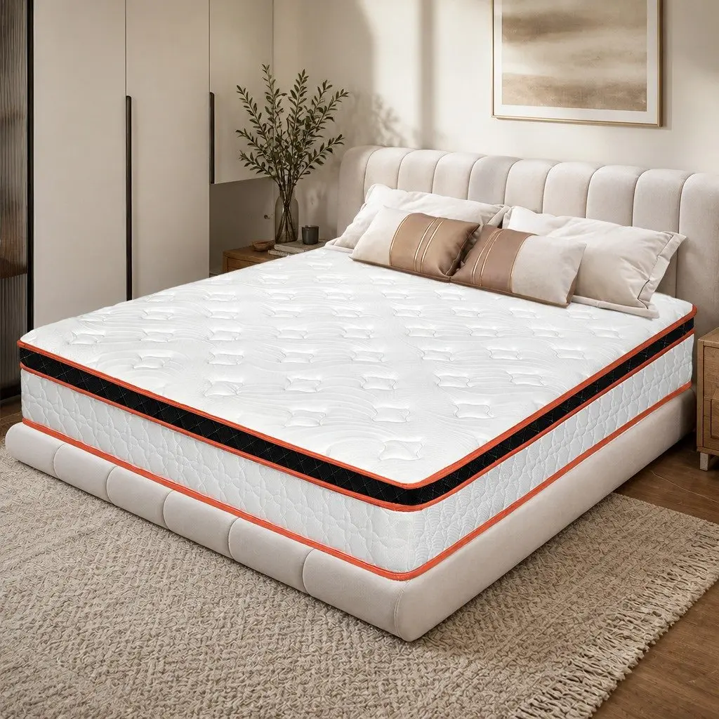 7 Zone Pocket Spring Mattress Medium Firm Double Hybrid Foam Support Orthopedic