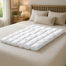 Premium Queen Mattress Topper with 4-5cm Pillowtop Support