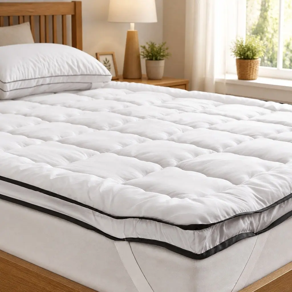 Queen Mattress Topper with 4-5cm Pillowtop Support