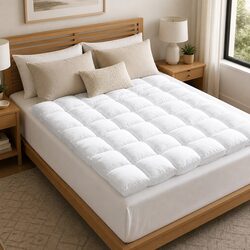 Single Bed Pillowtop Mattress Topper 4-5cm Thick