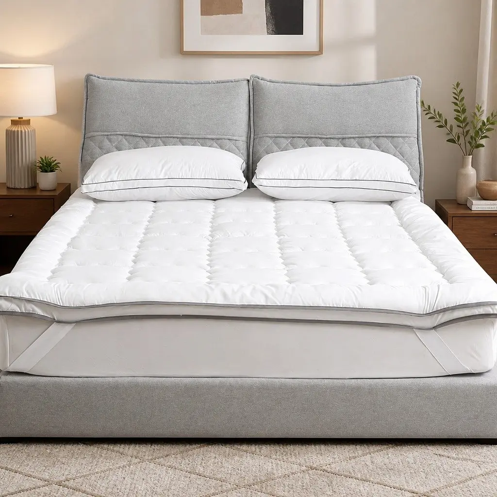 Single Bed Pillowtop Mattress Topper 4-5cm Thick