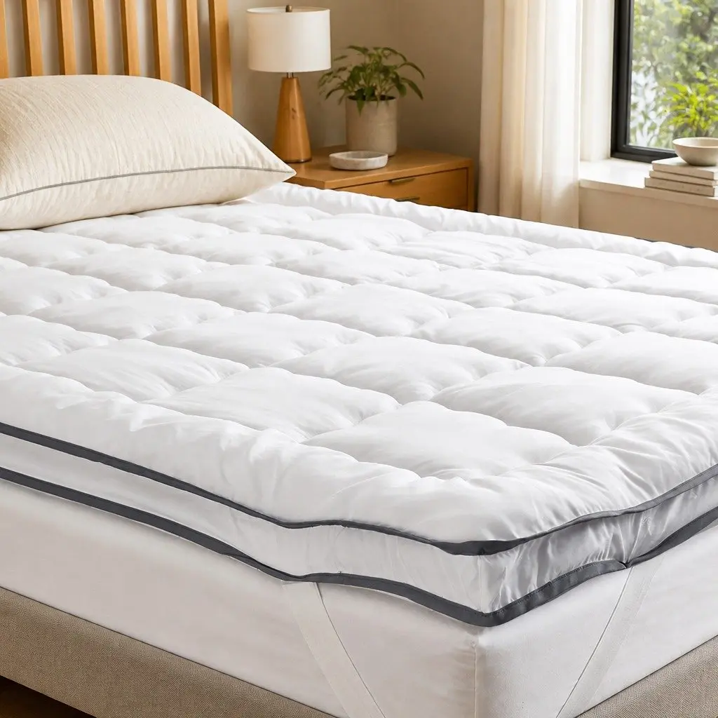 Single Bed Pillowtop Mattress Topper 4-5cm Thick
