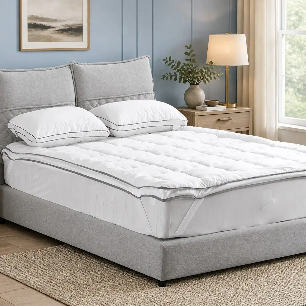Single Bed Pillowtop Mattress Topper 4-5cm Thick