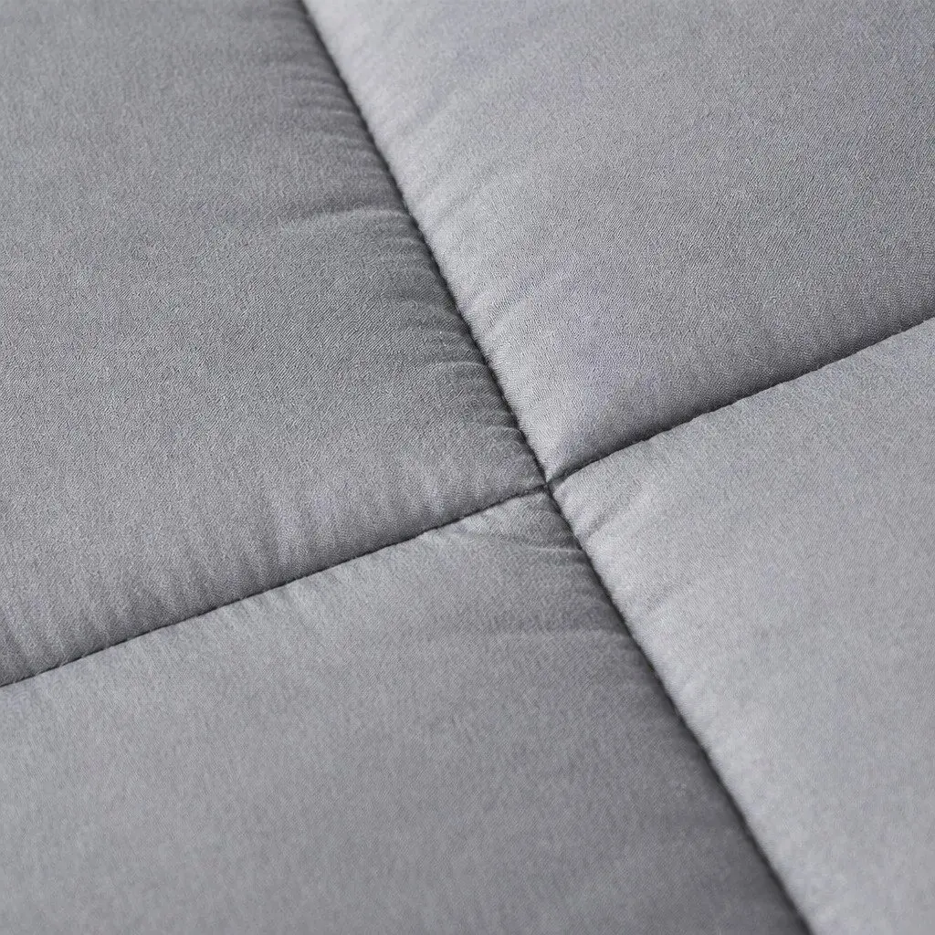 King Single Mattress Topper Charcoal Bamboo Charcoal Fibre 1000GSM Fitted Elastic Edge