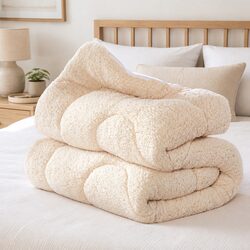 Premium Wool Mattress Topper Queen with Reversible Design